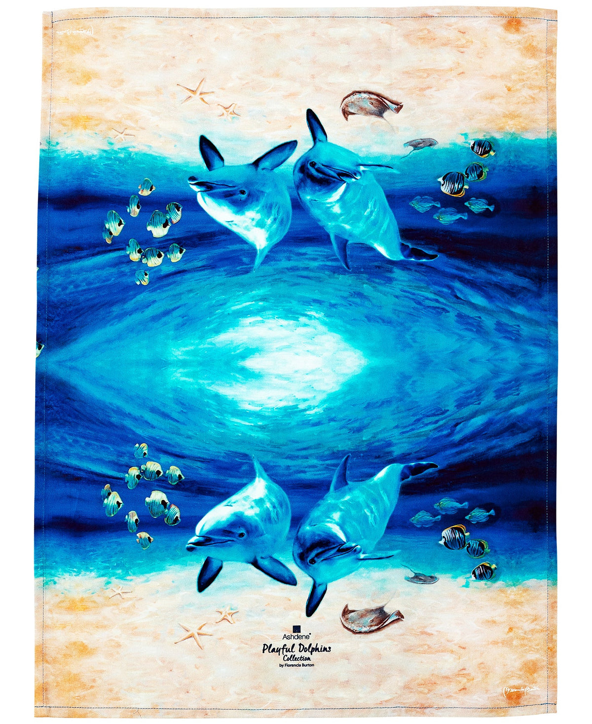 Ashdene Playful Dolphins Underwater Buddies Kitchen Towel