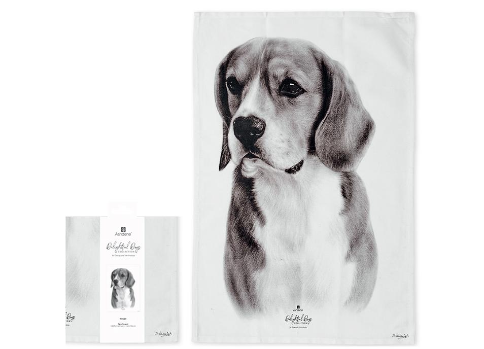 Ashdene Delightful Dogs Beagle Kitchen Towel