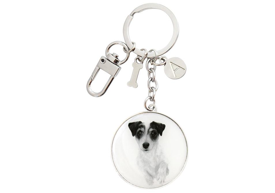 Ashdene Delightful Dogs Jack Russell Keyring
