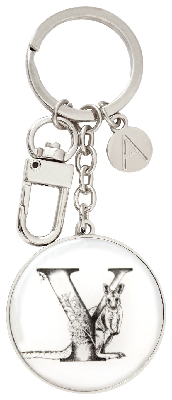 Ashdene Letters of Aus Y Keyring