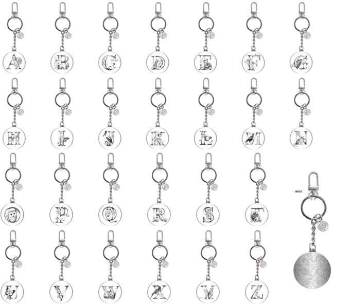 Ashdene Letters of Aus Keyring