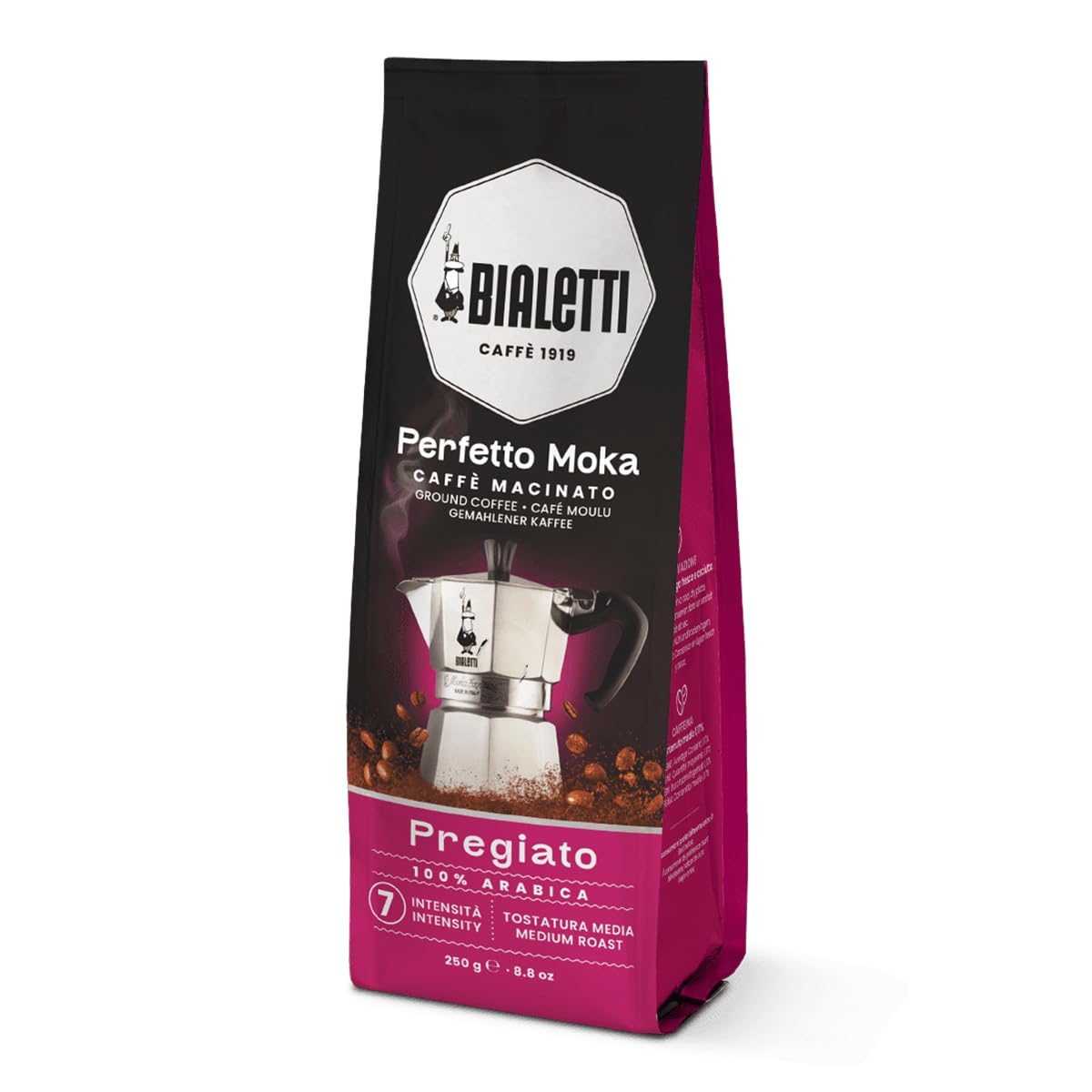 Bialetti Perfetto Moka Pregiato Ground Coffee – 250 g
