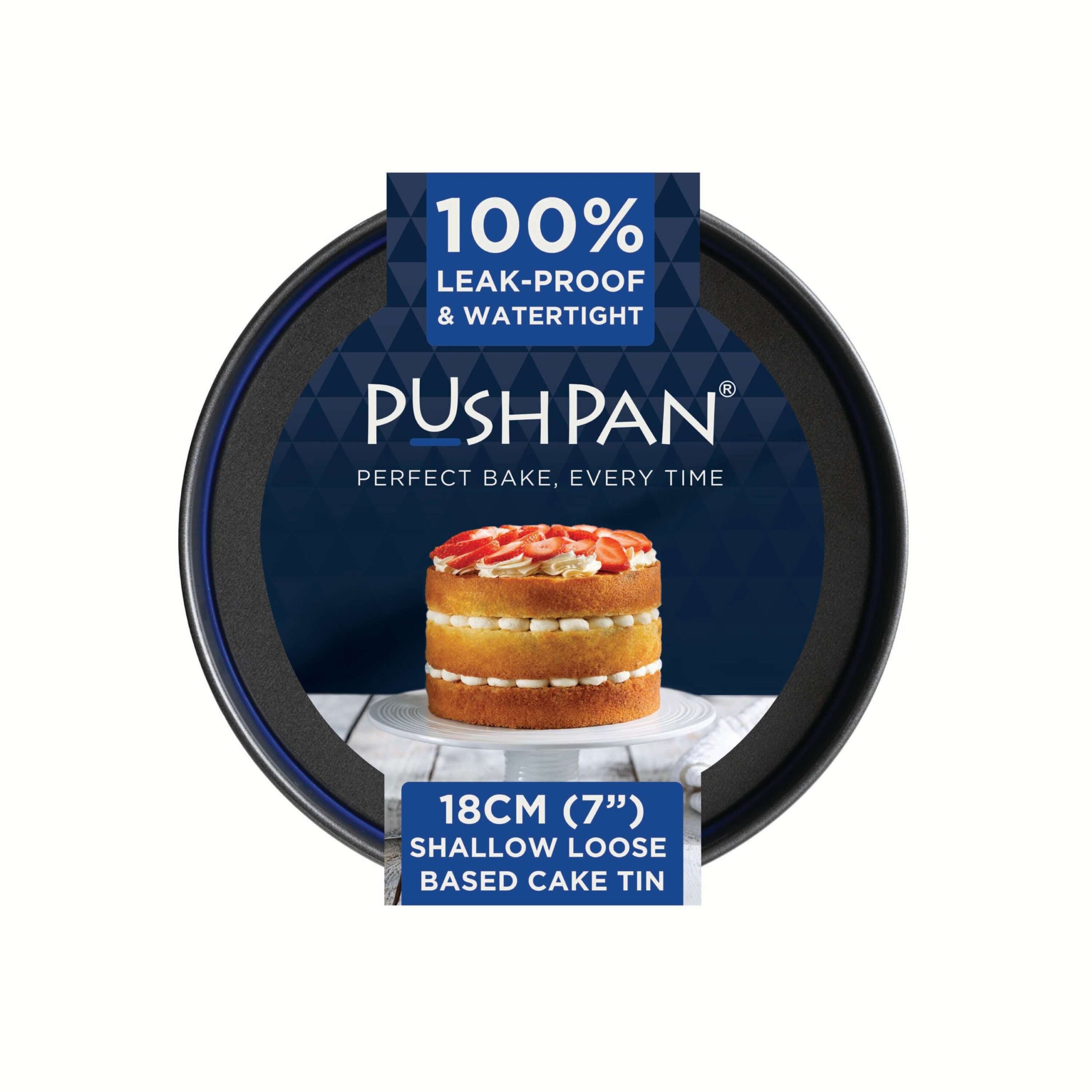 PushPan Shallow Round Cake Pan 18cm