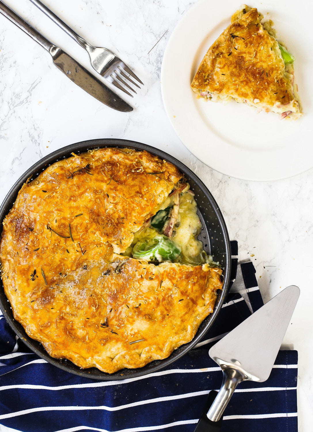 MasterCraft Crusty Bake Non Stick Deep Pie & Tart Tin 23cm