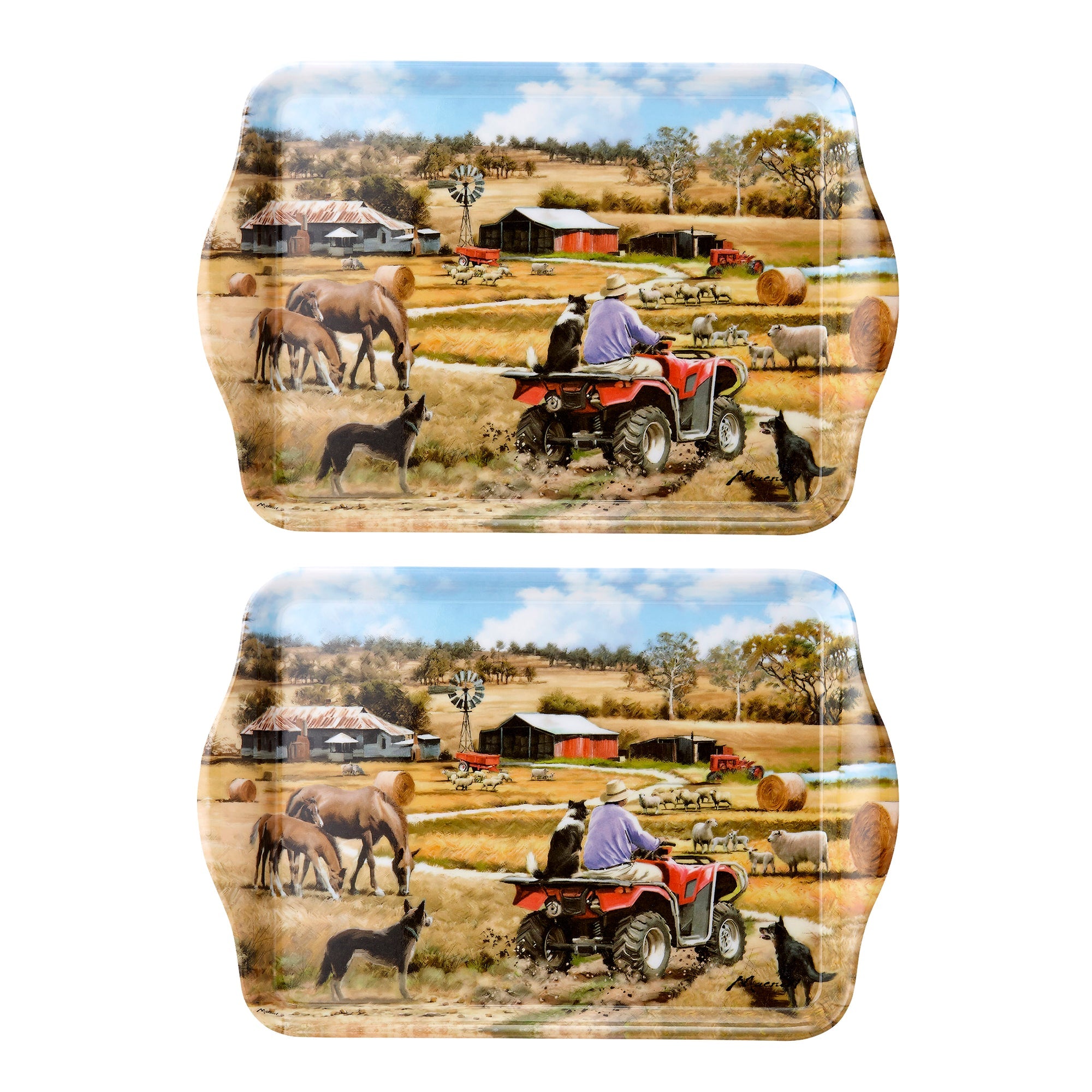 Ashdene A Farming Life Farmers B-Friend 2pk Scatter Tray
