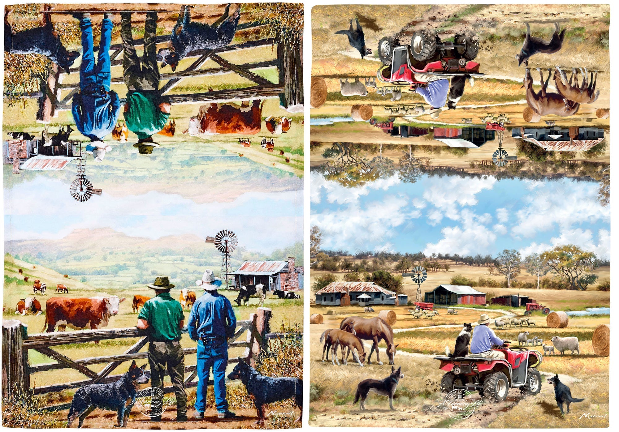 Ashdene A Farming Life Farmers Assorted 2pk Kitchen Towel