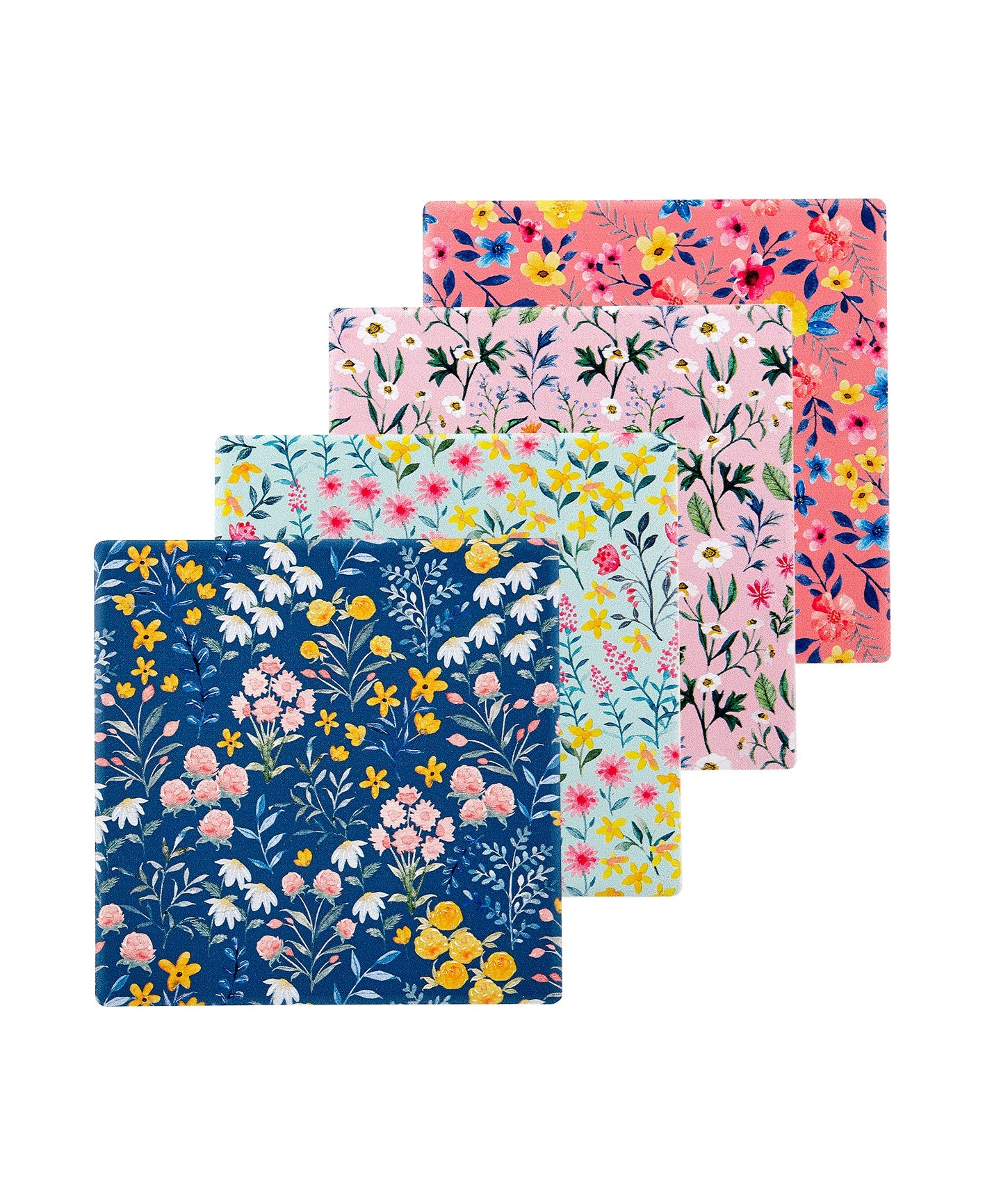 Ashdene Flowering Fields Assorted Ceramic 4pk Coaster