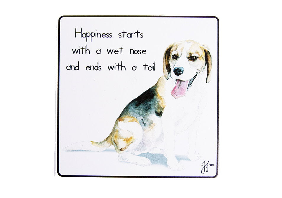 Ashdene Puppy Tales Beagle Ceramic Coaster