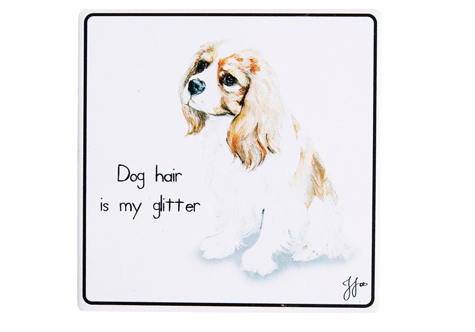 Ashdene Puppy Tales King Charles Cavalier Ceramic Coaster