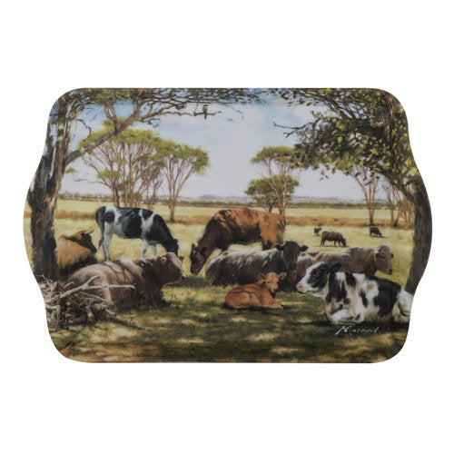 Ashdene Grazing Paddocks Finding Shade 2pk Scatter Tray