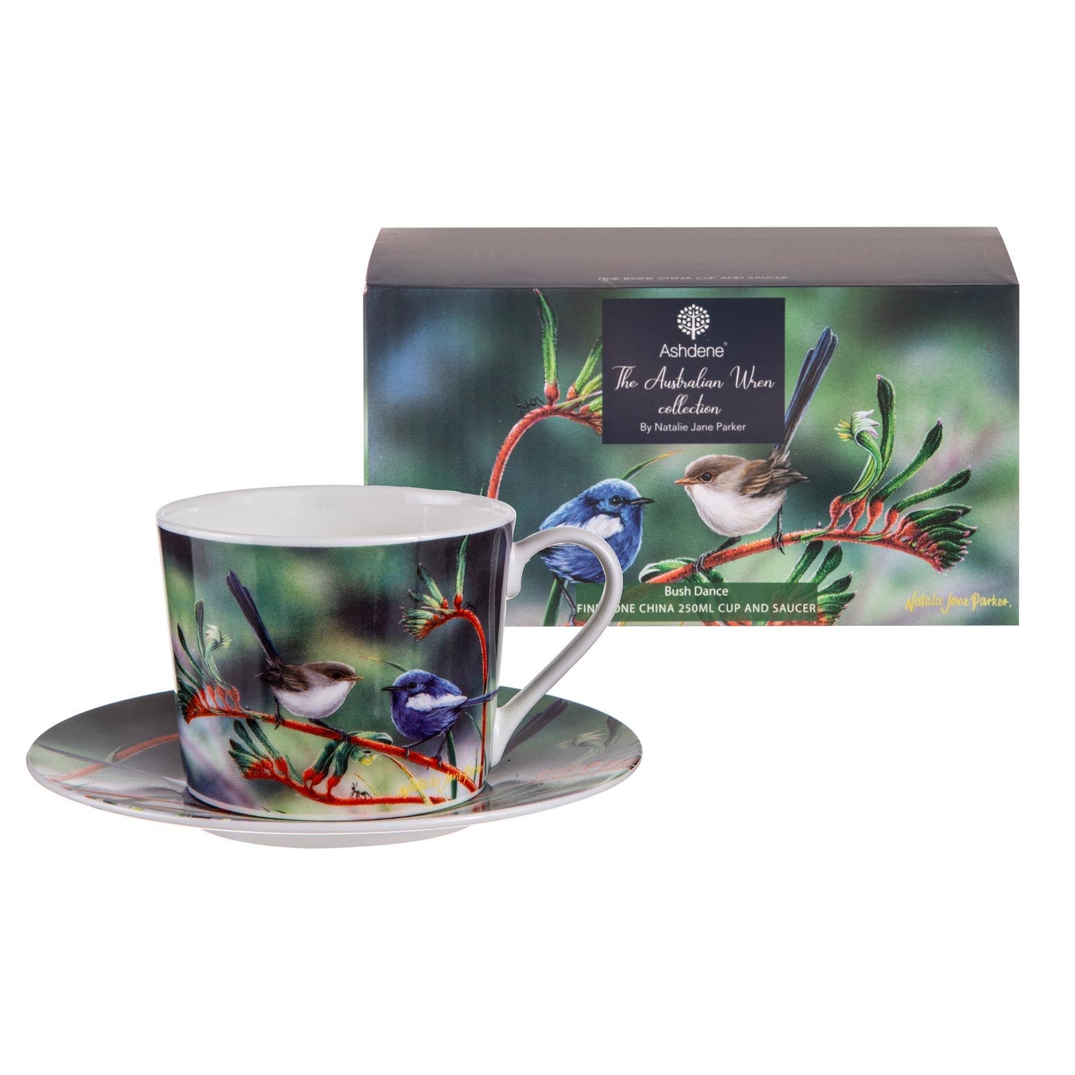 Ashdene Australian Wren Bush Dance Cup & Saucer