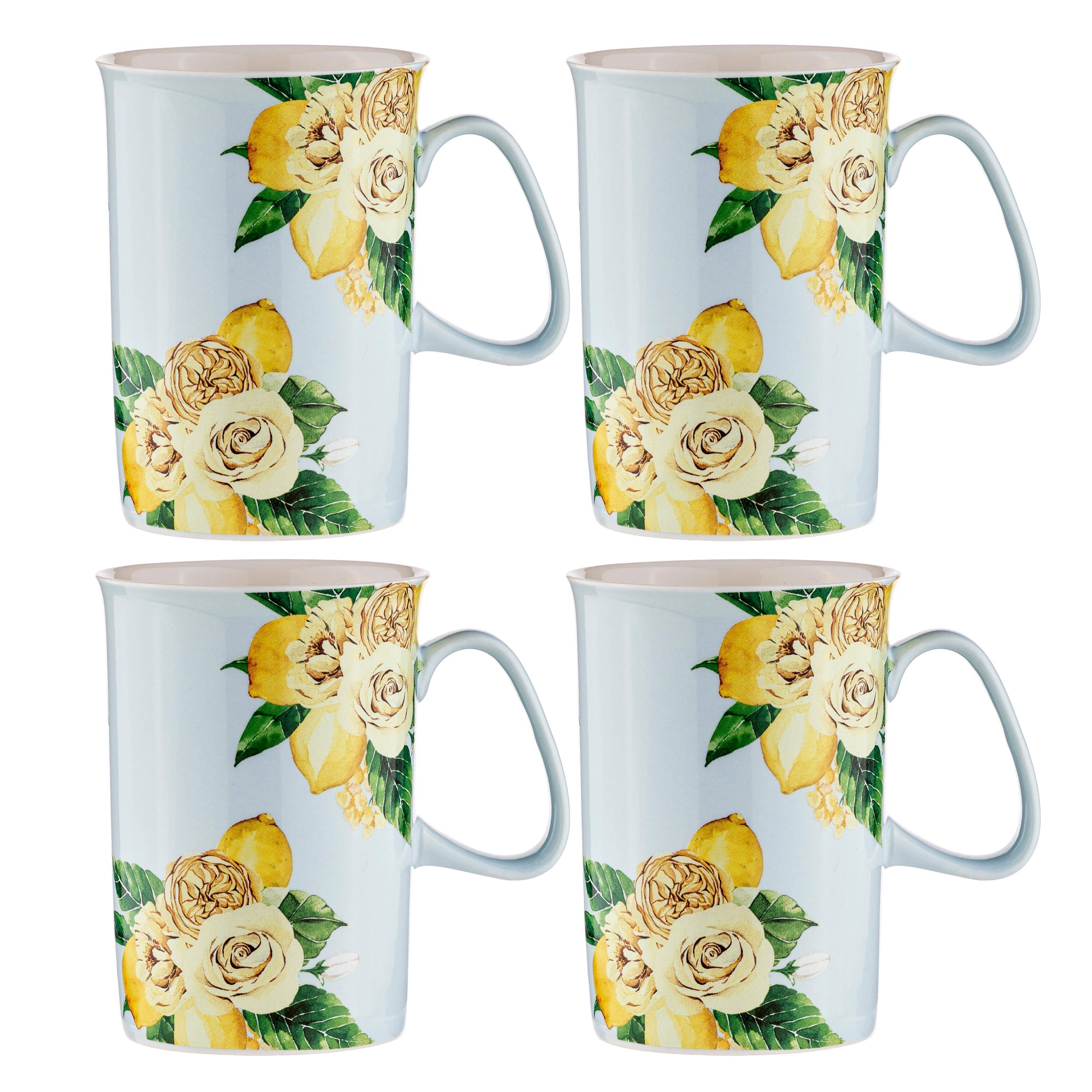 Ashdene Citrus Blooms Can 4pce Mug Set
