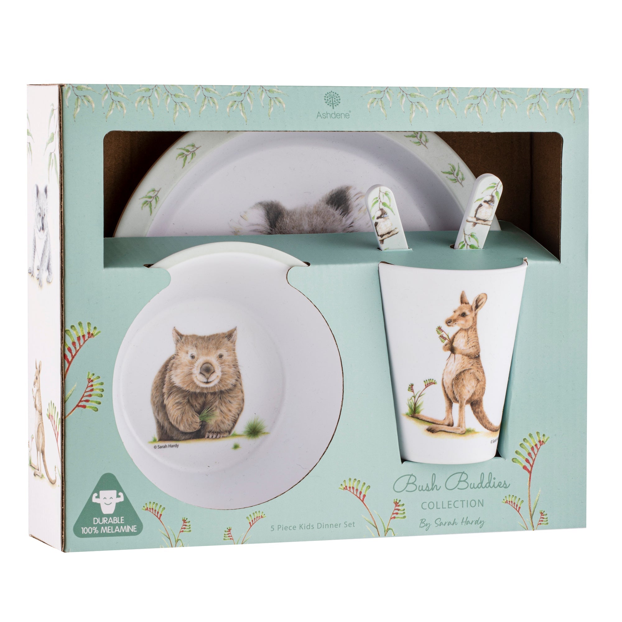 Ashdene Bush Buddies 5 Piece Kids Dinner Set
