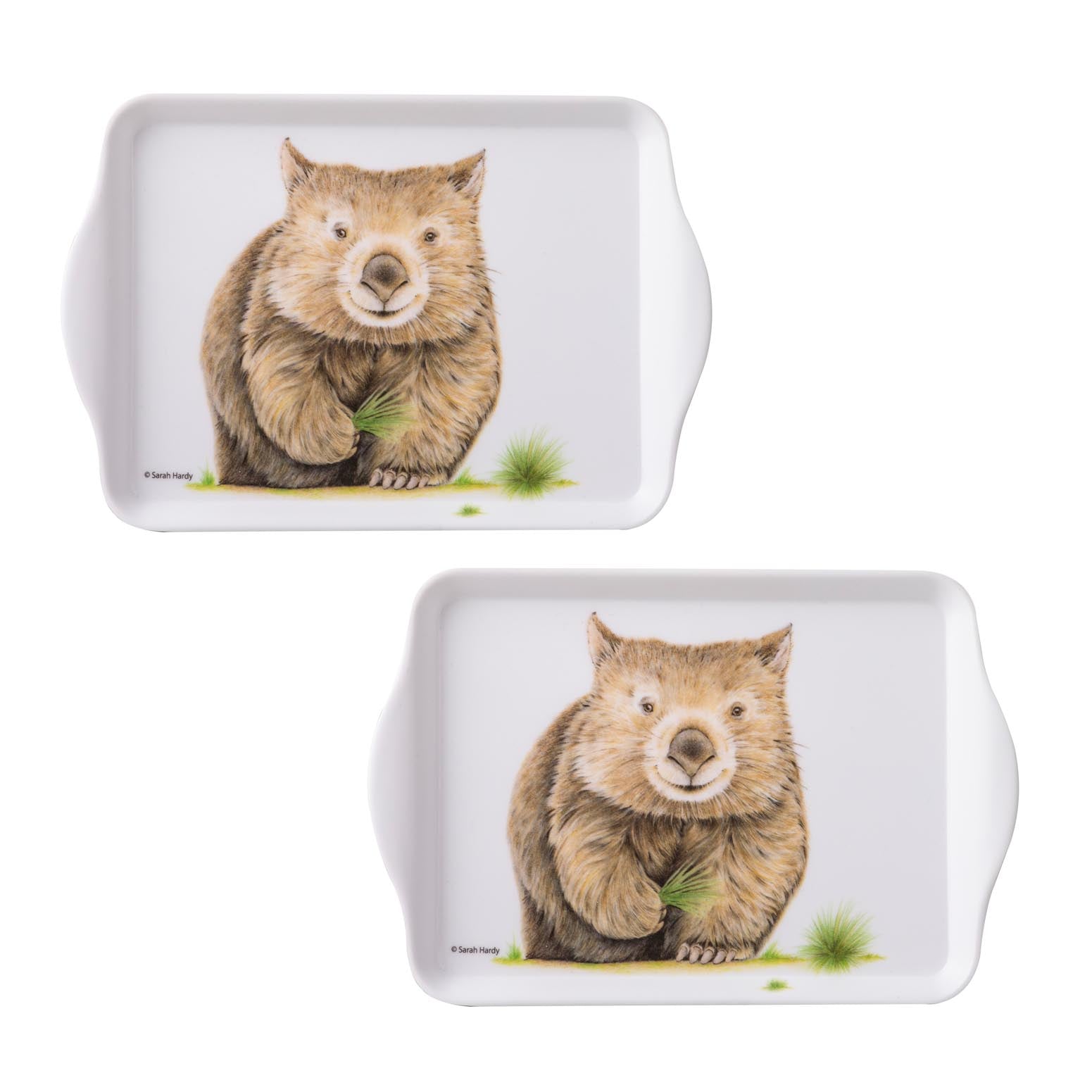 Ashdene Bush Buddies Wombat Set Of 2 Scatter Tray