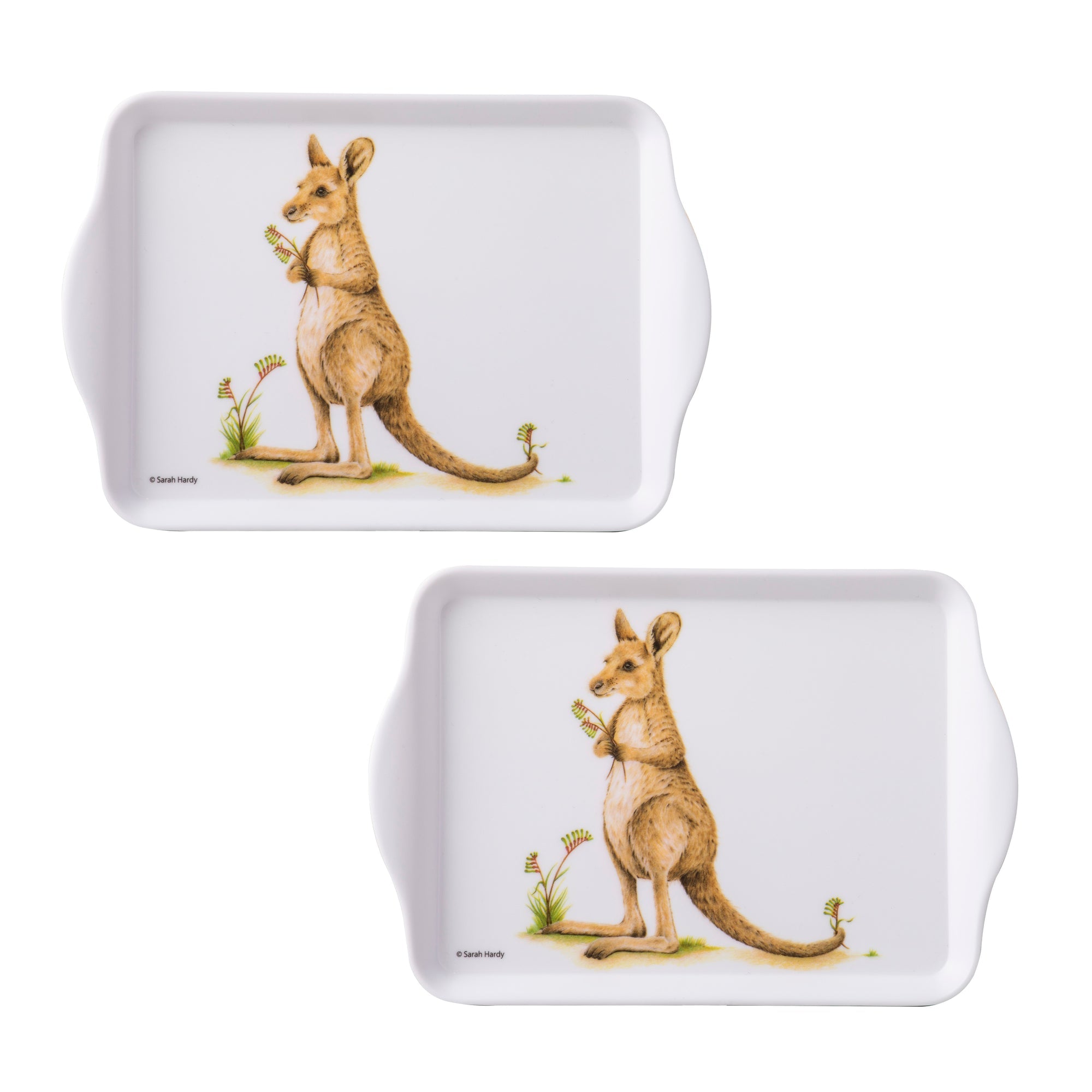 Ashdene Bush Buddies Kangaroo Set Of 2 Scatter Tray
