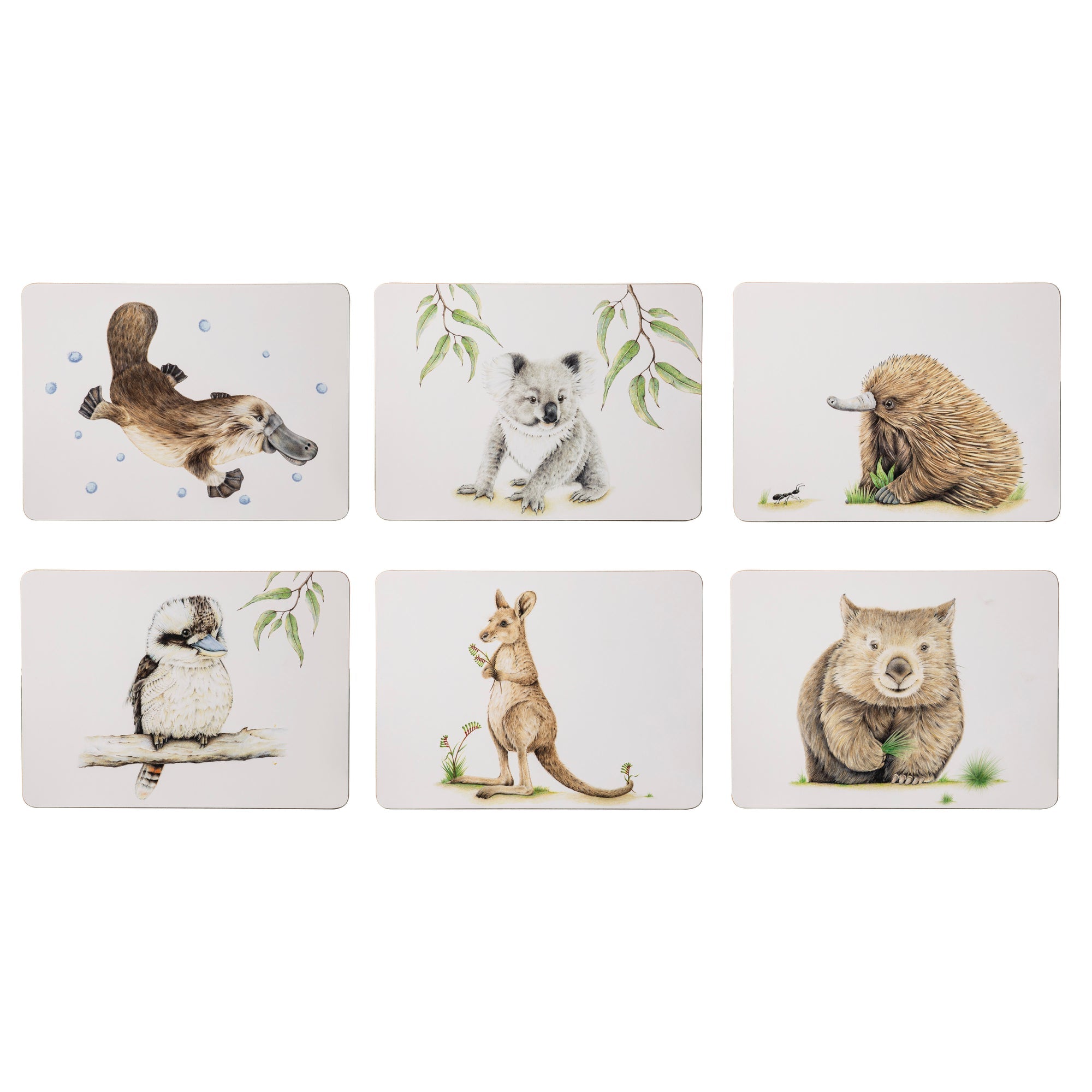 Ashdene Bush Buddies 6pk Placemat