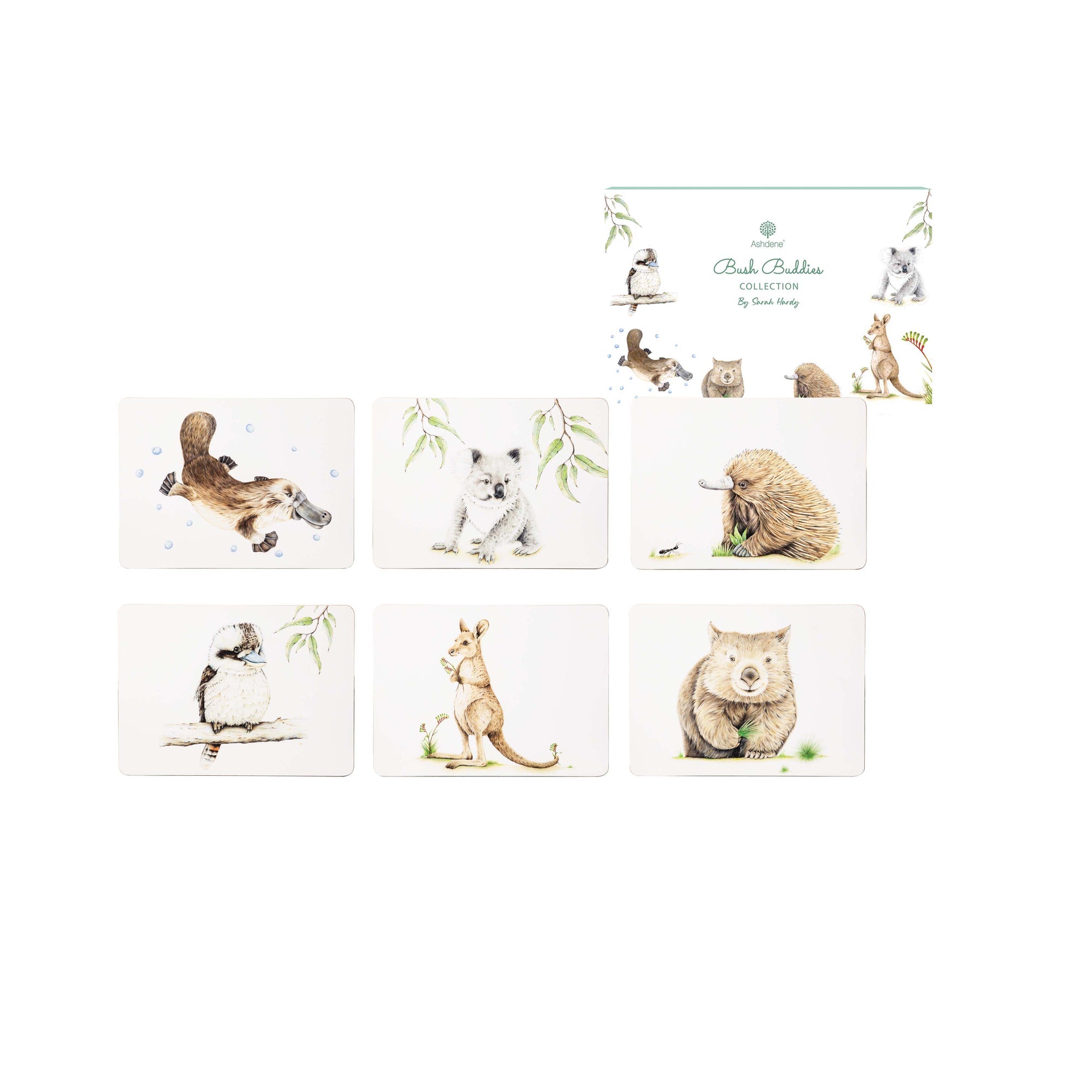 Ashdene Bush Buddies 6pk Placemat
