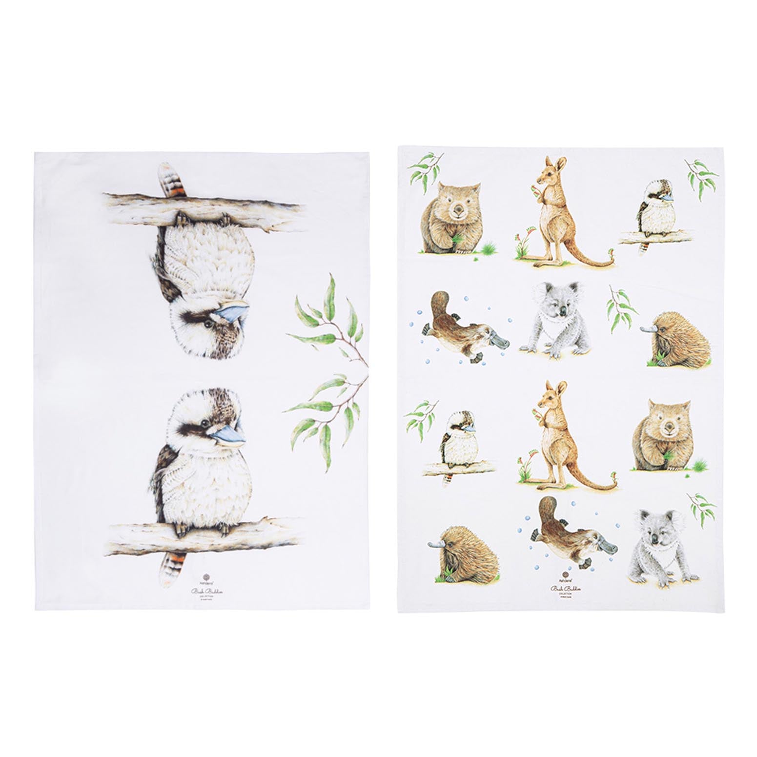Ashdene Bush Buddies Kookaburra 2pk Kitchen Towel