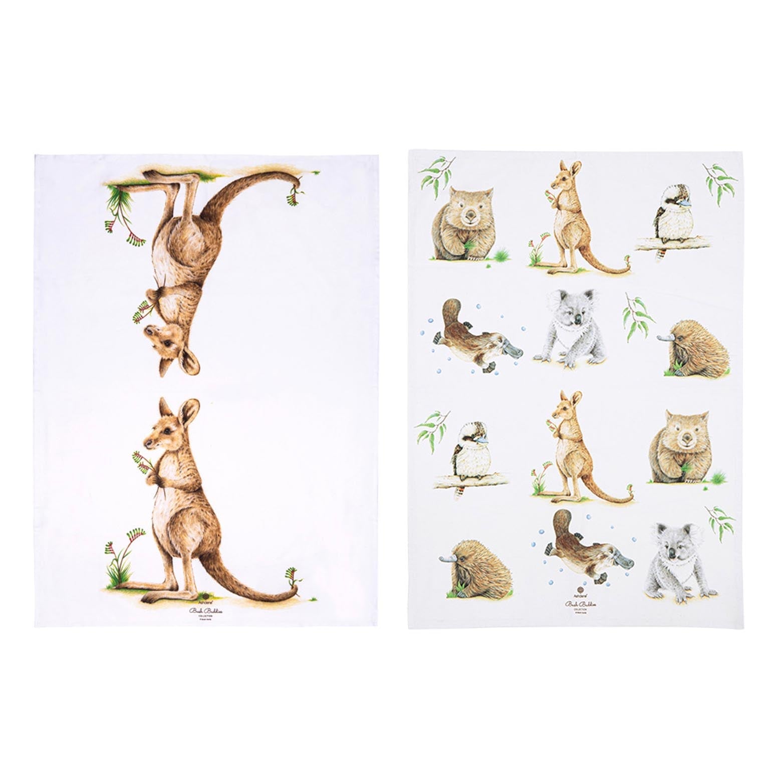 Ashdene Bush Buddies Kangaroo 2pk Kitchen Towel