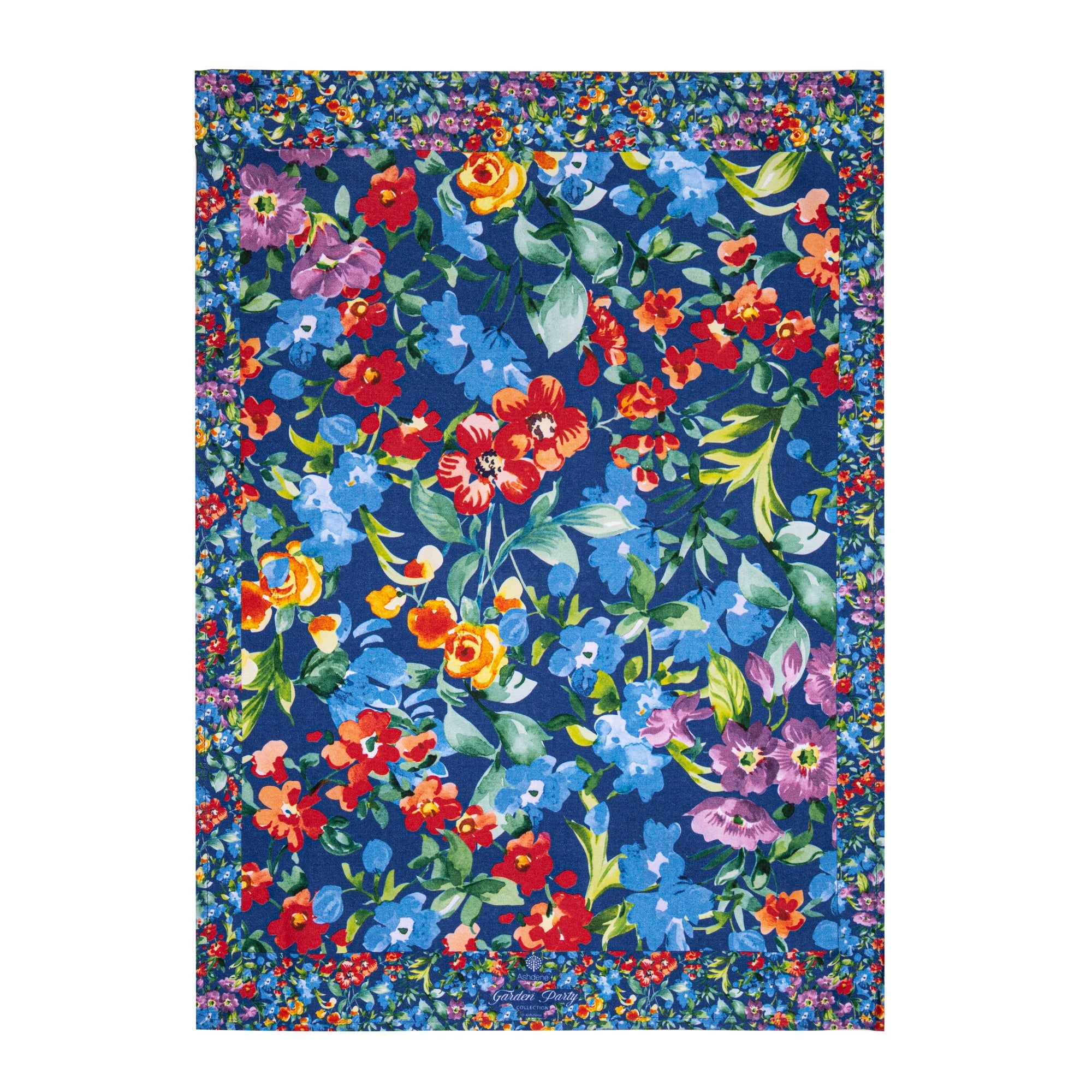 Ashdene Garden Party Blue Bell Kitchen Towel