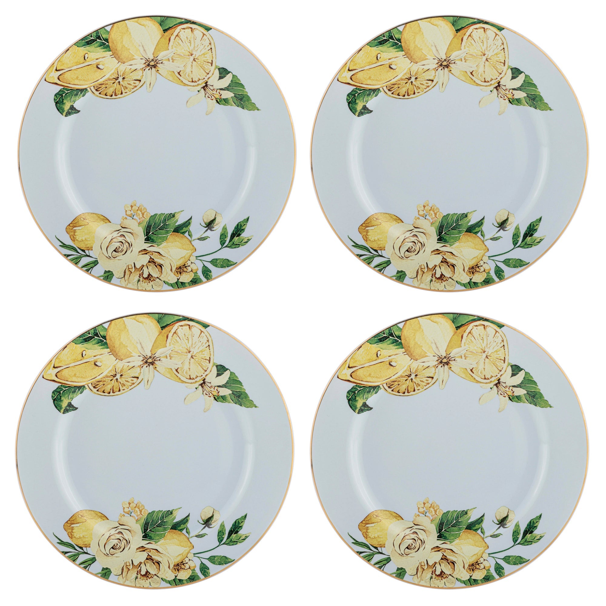 Ashdene Citrus Blooms Side Plate Set Of 4