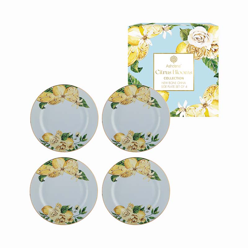 Ashdene Citrus Blooms Side Plate Set Of 4