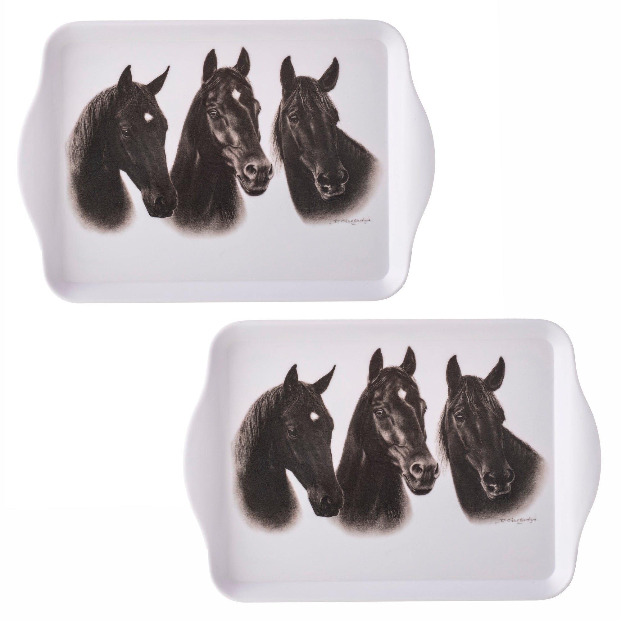 Ashdene Trio Black Set of 2 Scatter Tray