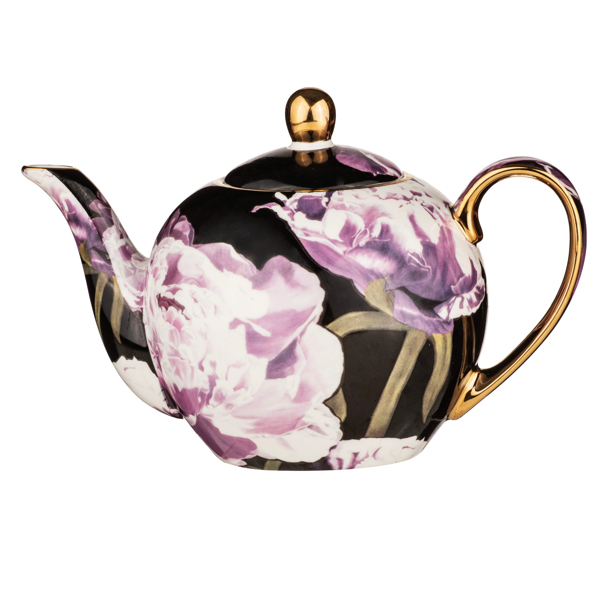 Ashdene Dark Florals Peony 1000ml Infuser Teapot