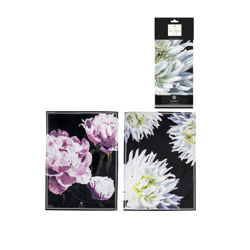 Ashdene Dark Florals Assorted 2pk Kitchen Towel