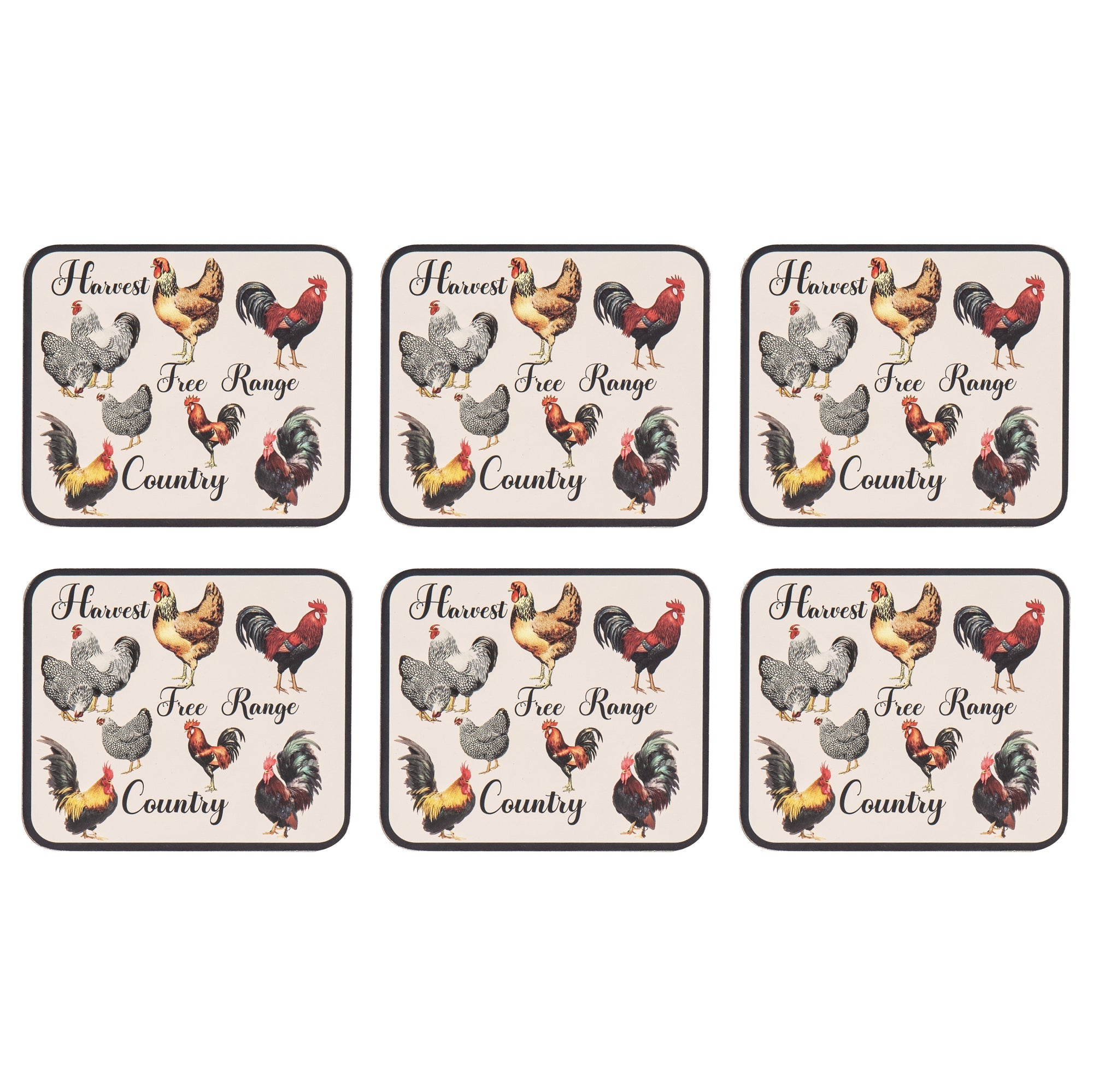 Ashdene Heartland 6pk Coaster