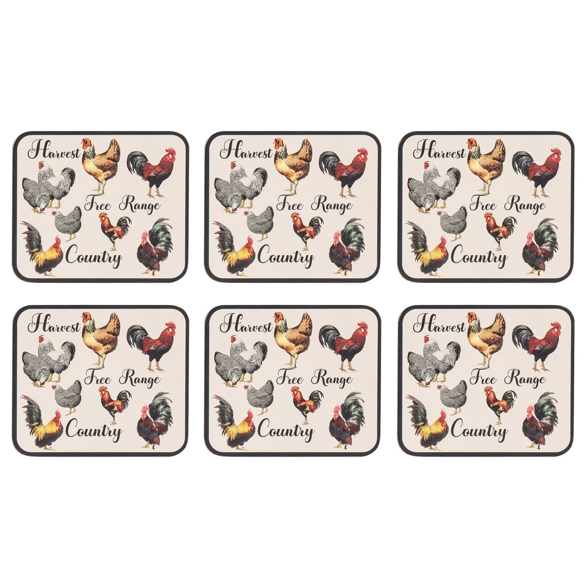 Ashdene Heartland 6pk Coaster