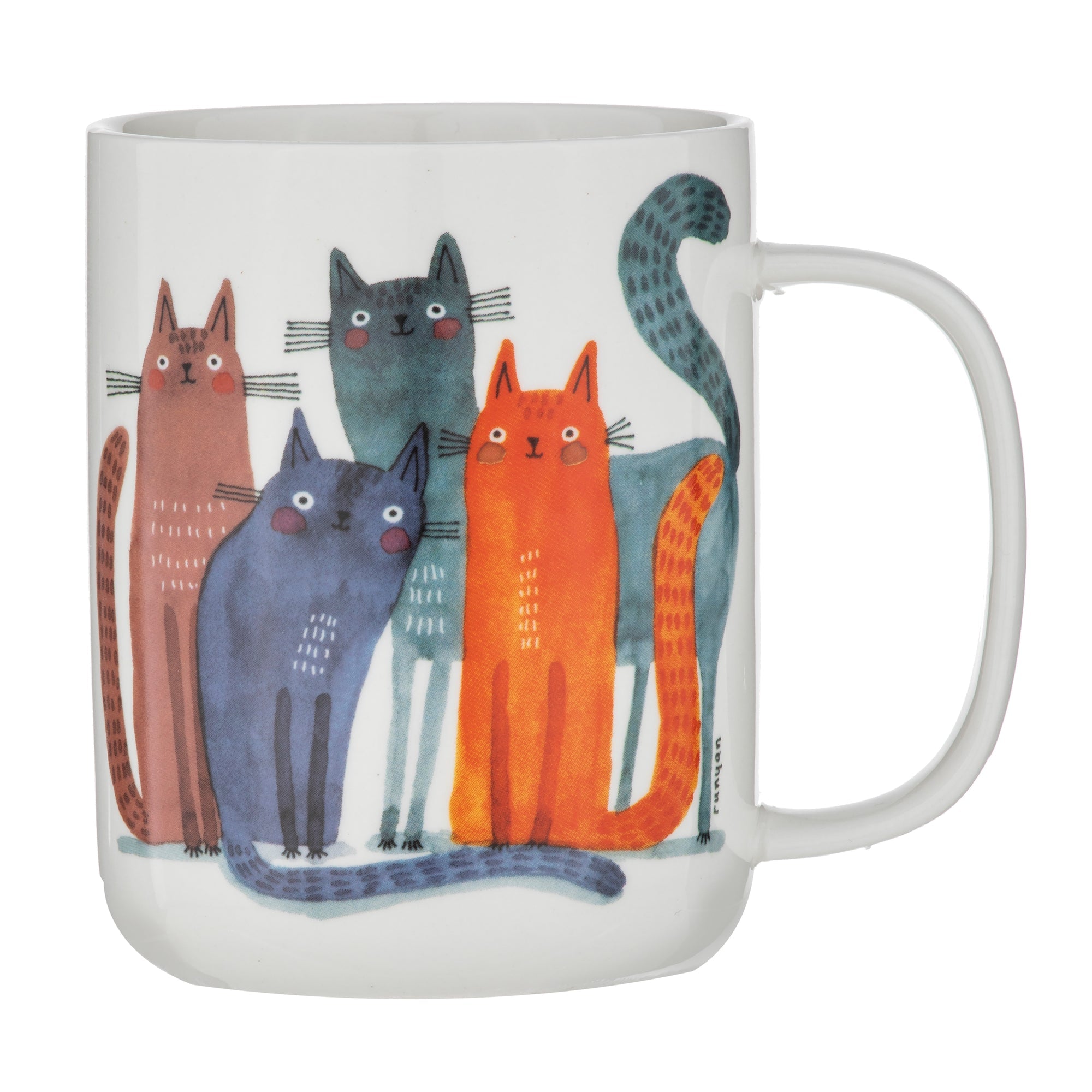 Ashdene Quirky Cats Four Friends Mug