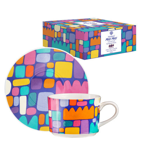 Ashdene Puli Puli Purple Cup & Saucer
