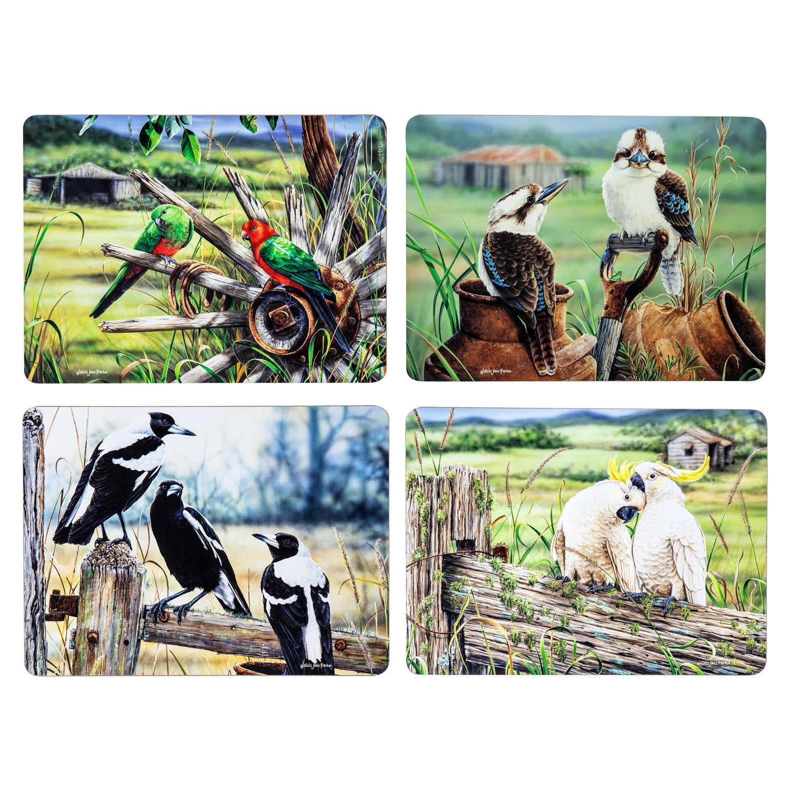 Ashdene A Country Life Assorted 4pk Placemat