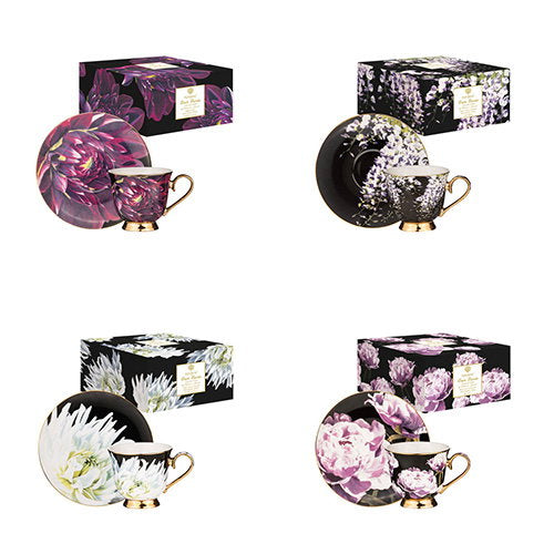 Ashdene Dark Florals Cup & Saucer