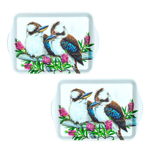 Ashdene Australian Birds Kookaburras 2pk Scatter Tray
