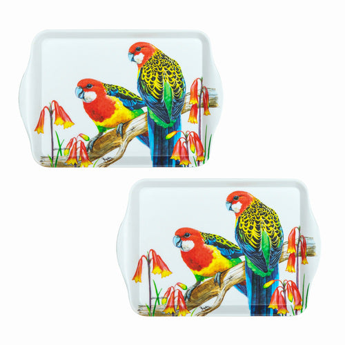 Ashdene Australian Birds Eastern Rosellas 2pk Scatter Tray