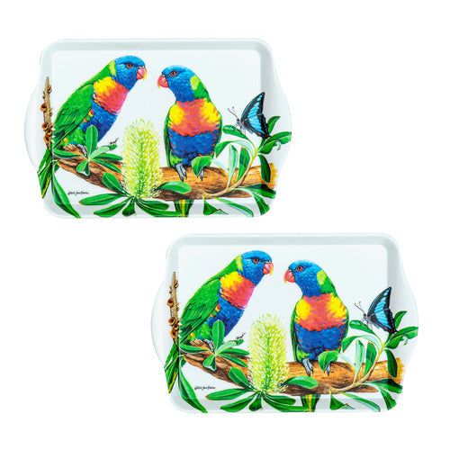 Ashdene Australian Birds Rainbow Lorikeet 2pk Scatter Tray