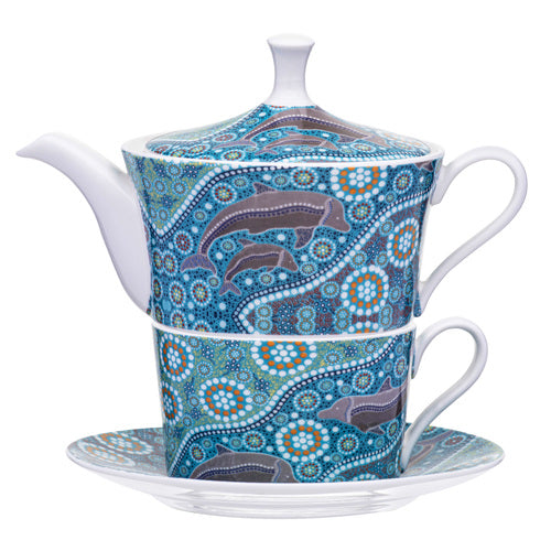 Ashdene Maarakool Art Dolphins Dreaming Tea For One