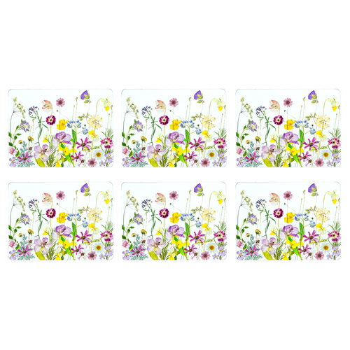 Ashdene Pressed Flowers 6pk Placemat