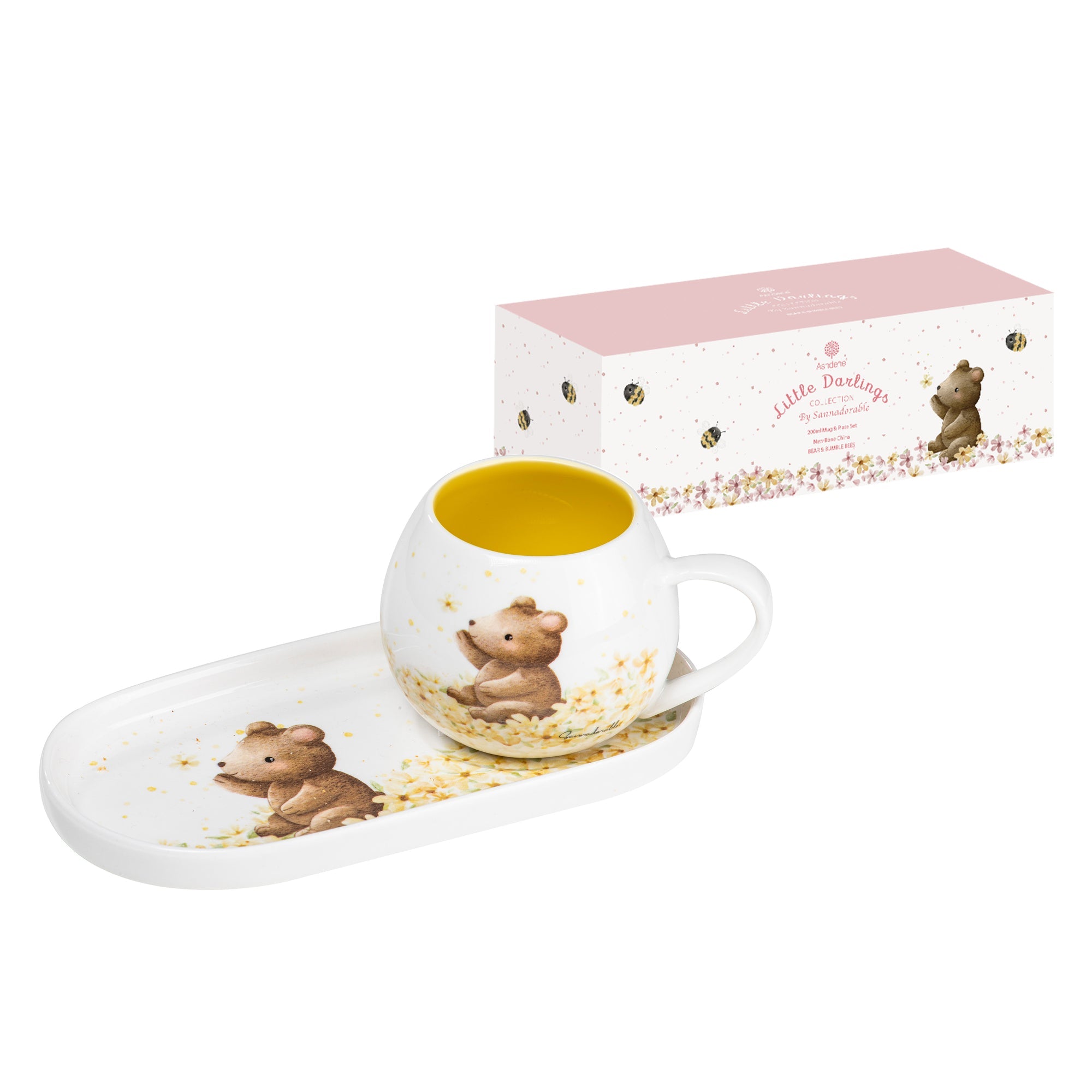 Ashdene Little Darlings Baby Bear Mini Mug & Plate Set