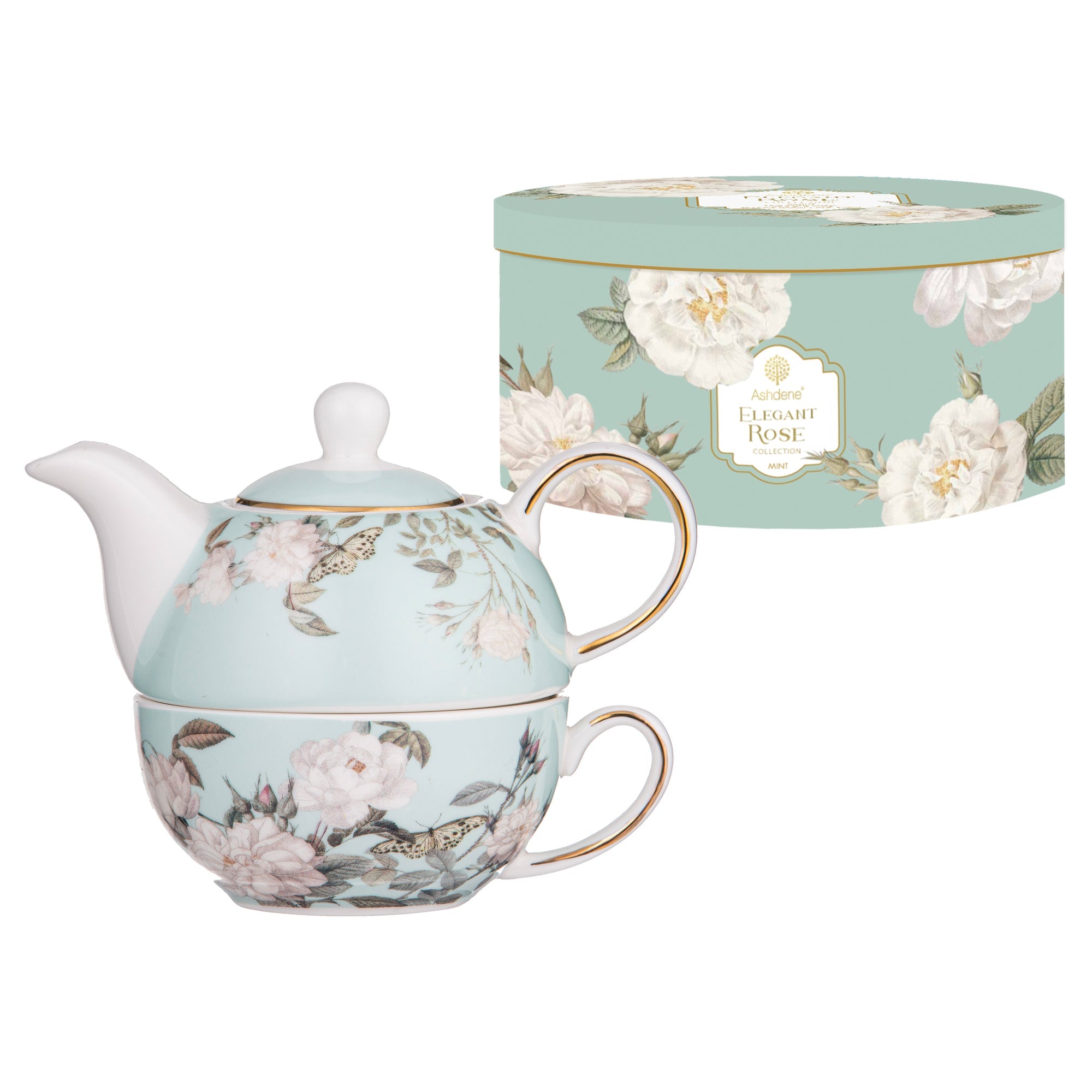 Ashdene Elegant Rose Mint Tea For One