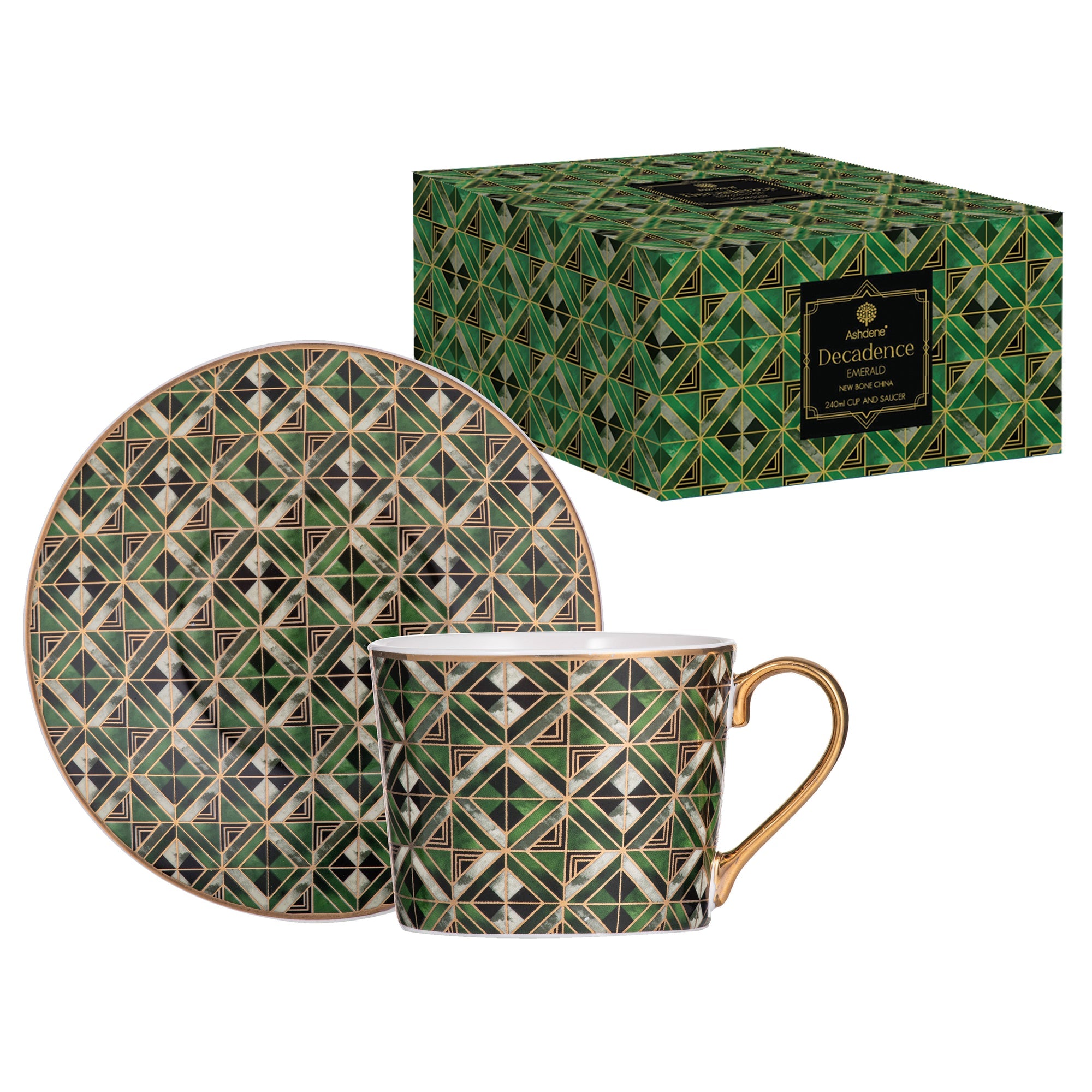 Ashdene Decadence Emerald Cup & Saucer