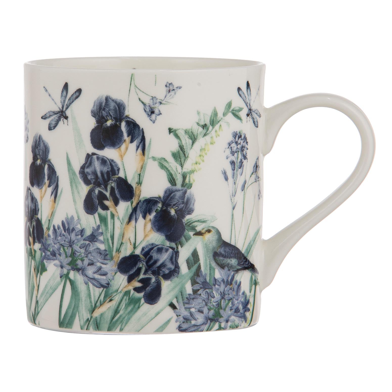Ashdene Iris Garden White Mug
