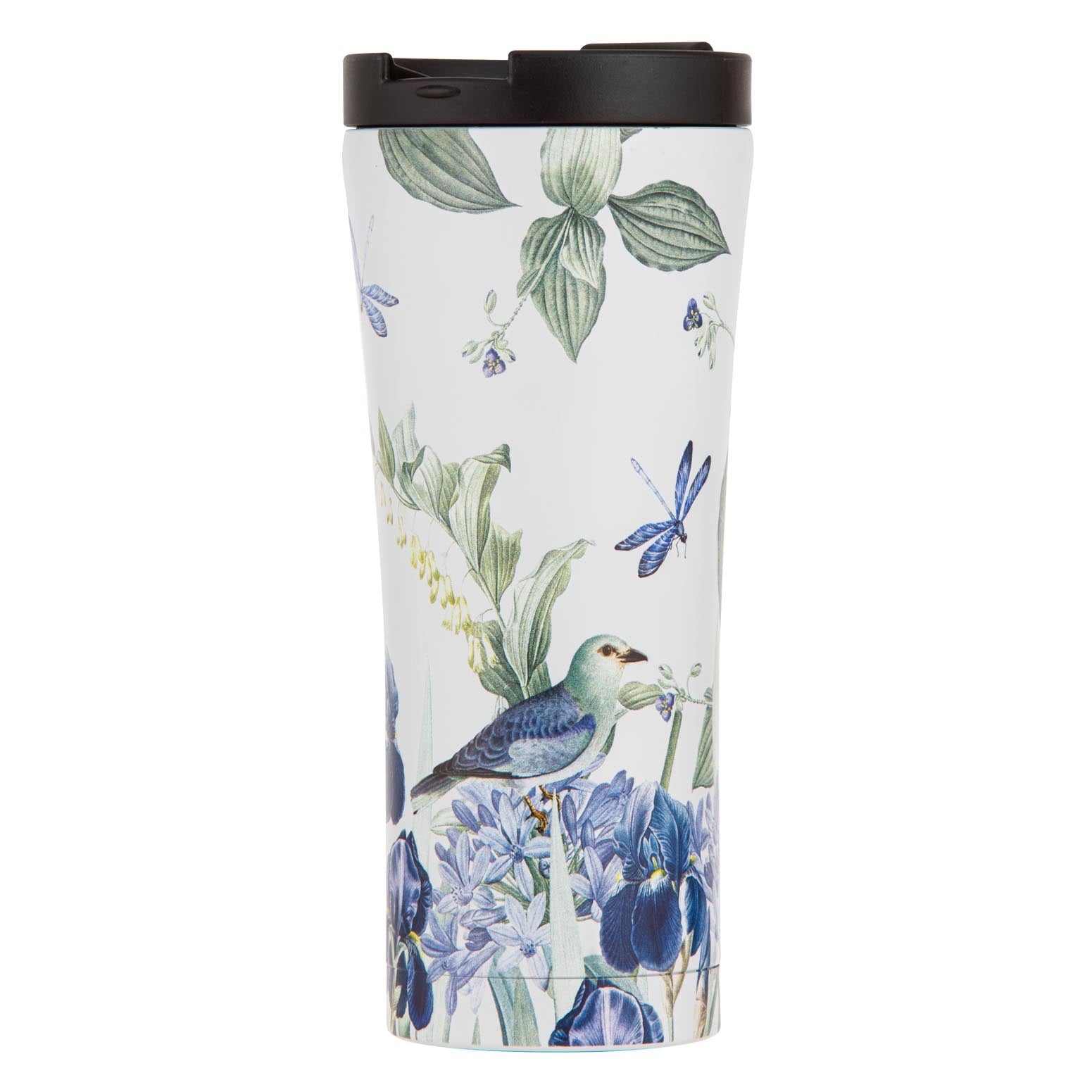 Ashdene Iris Garden White Travel Mug