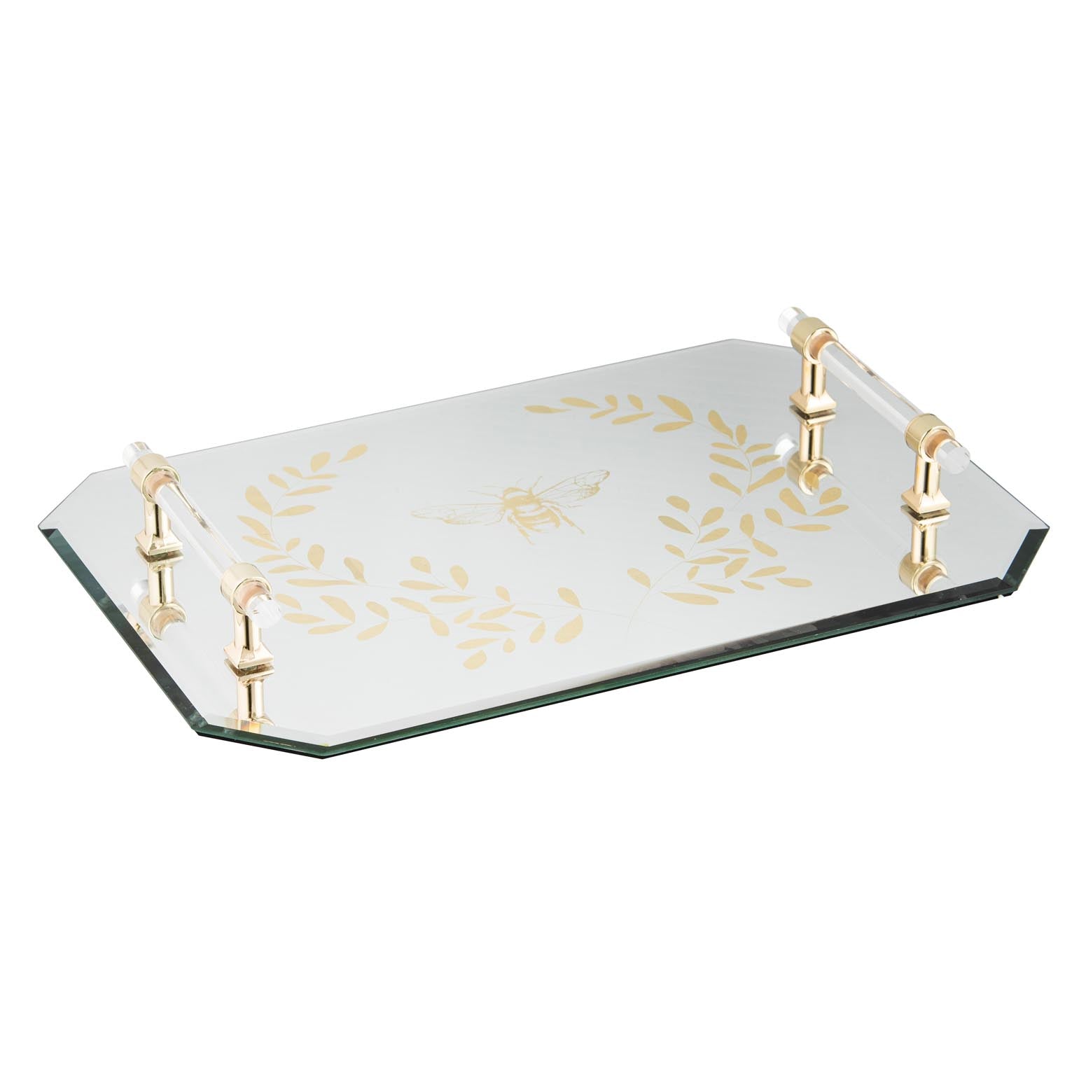 Ashdene Elegant Bee Mirrored Tray