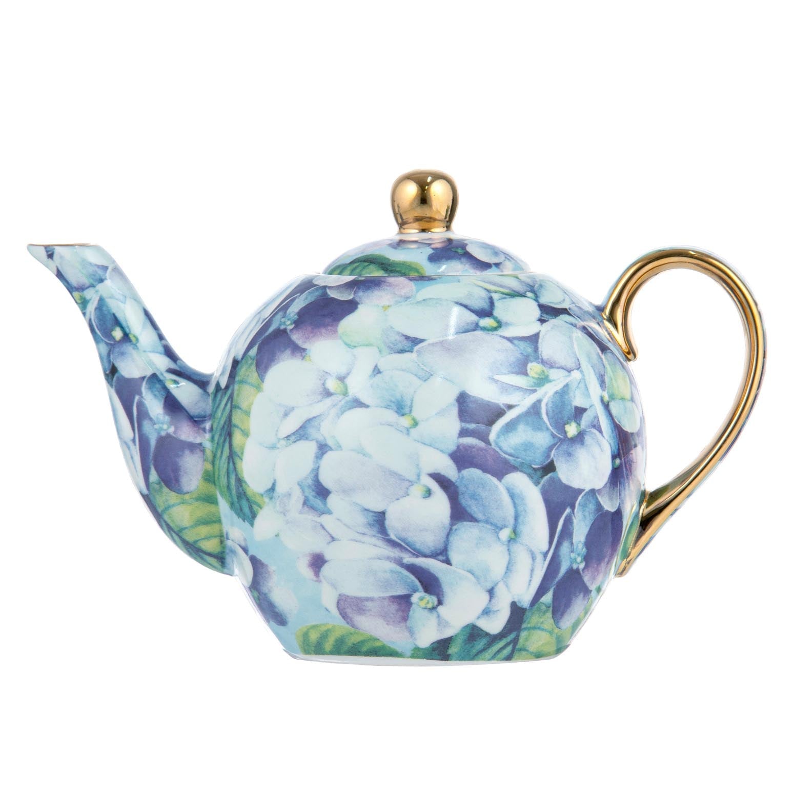 Ashdene Bold Blooms Blue Hydrangea Teapot