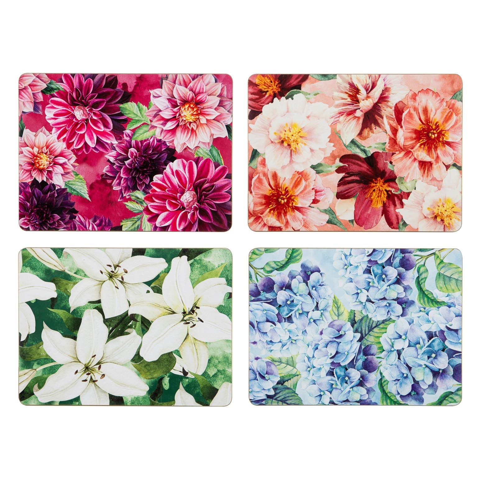 Ashdene Bold Blooms Assorted 4pk Placemat