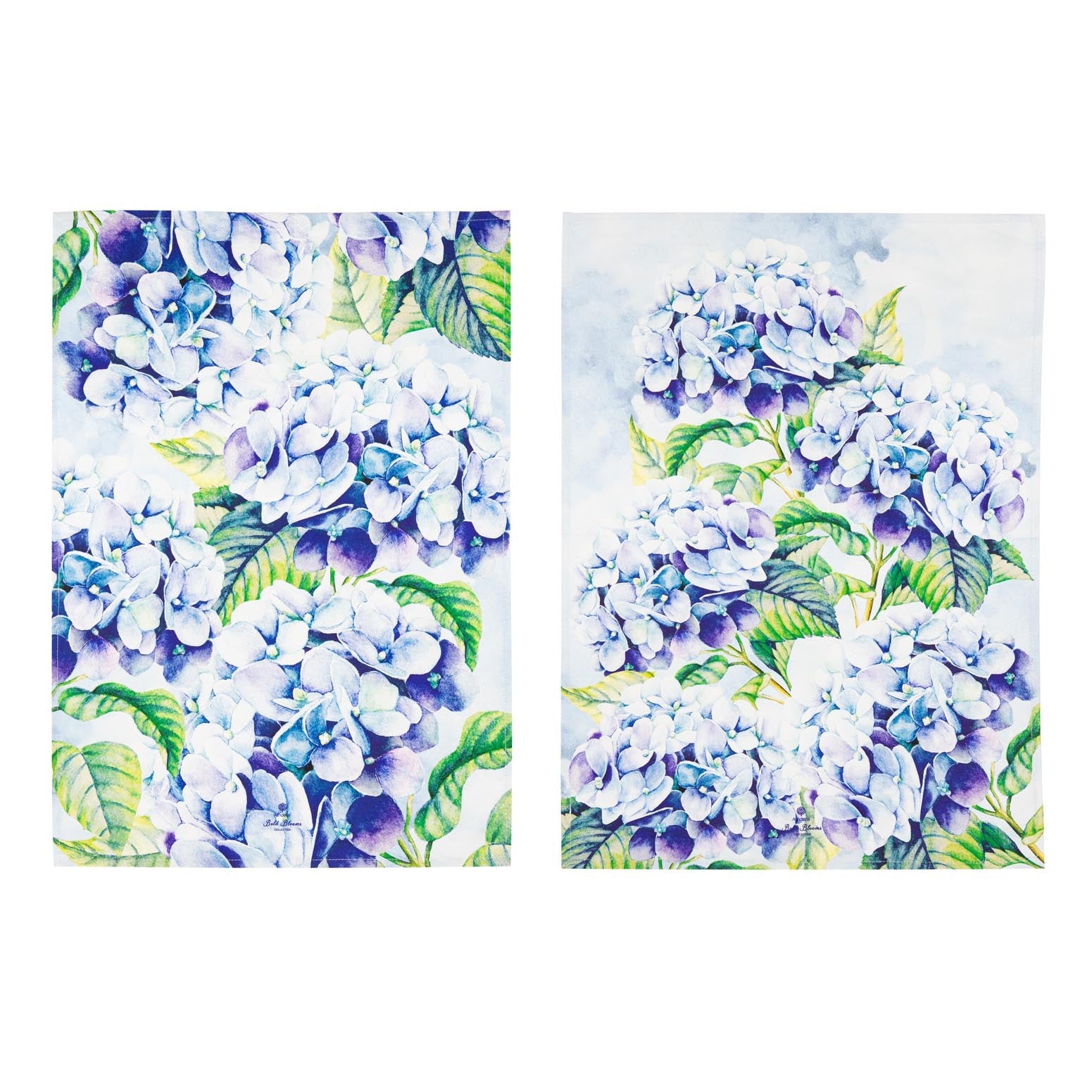 Ashdene Bold Blooms Blue Hydrangea 2pk Kitchen Towel
