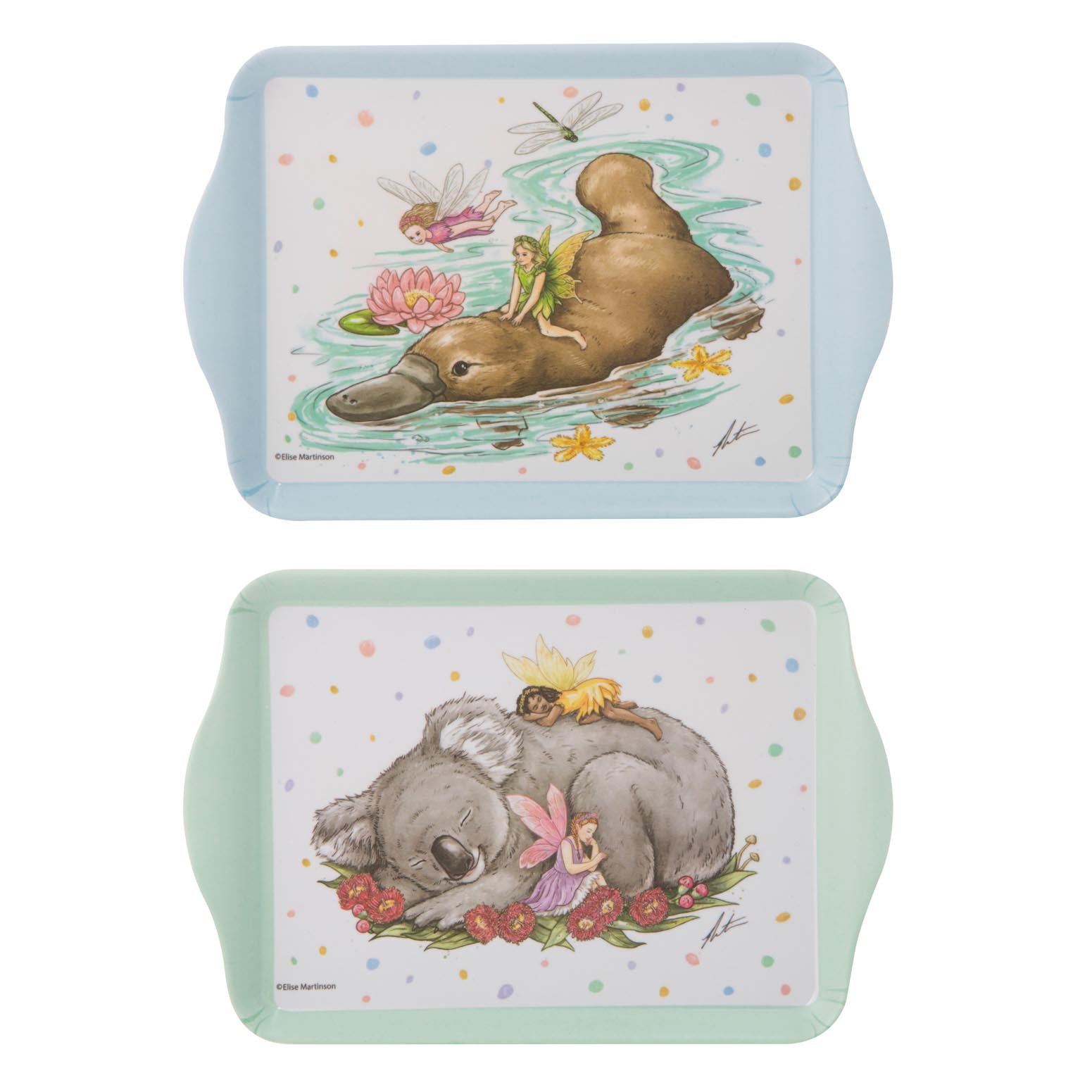 Ashdene Aussie Fairies Platypus & Koala 2pk Scatter Tray